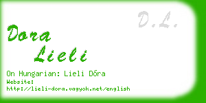 dora lieli business card